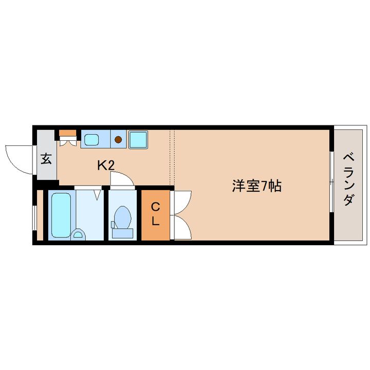 奈良県奈良市あやめ池北3丁目(マンション)の賃貸物件の間取り