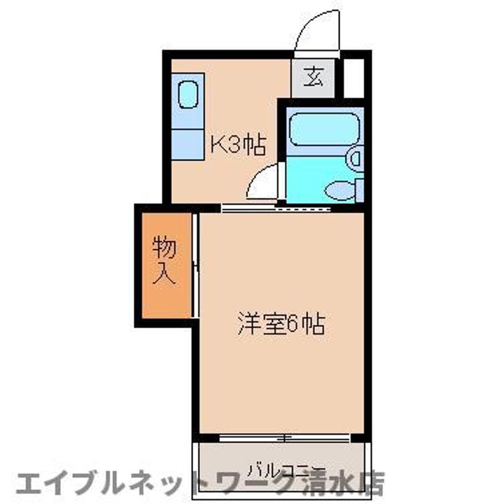 静岡県静岡市清水区追分1丁目(マンション)の賃貸物件の間取り