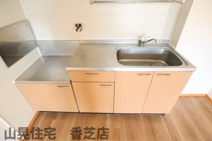 奈良県香芝市狐井(アパート)の賃貸物件のキッチン