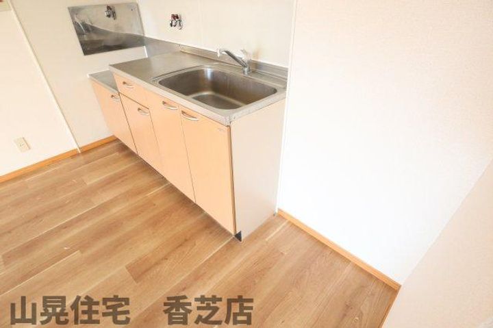奈良県香芝市狐井(アパート)の賃貸物件のキッチン