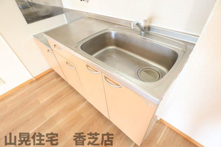 奈良県香芝市狐井(アパート)の賃貸物件のキッチン