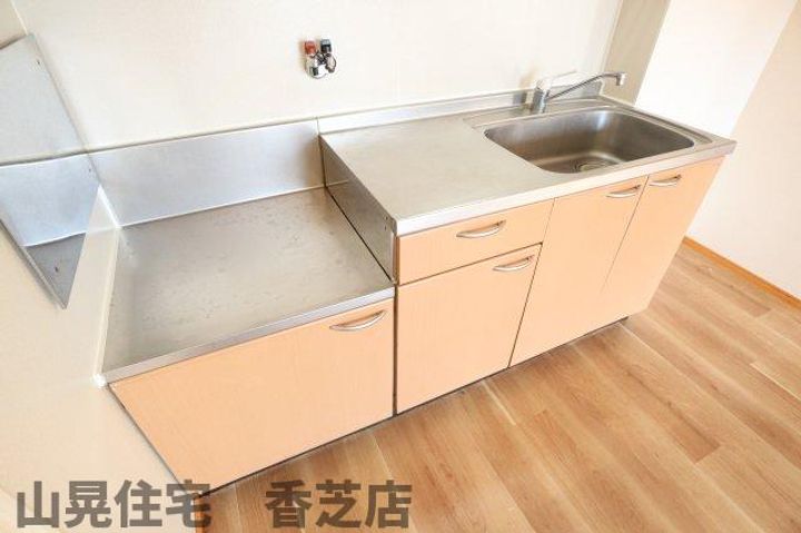 奈良県香芝市狐井(アパート)の賃貸物件のキッチン