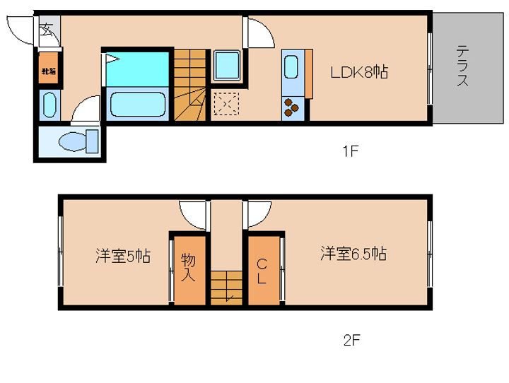 奈良県葛城市長尾(一戸建)の賃貸物件の間取り