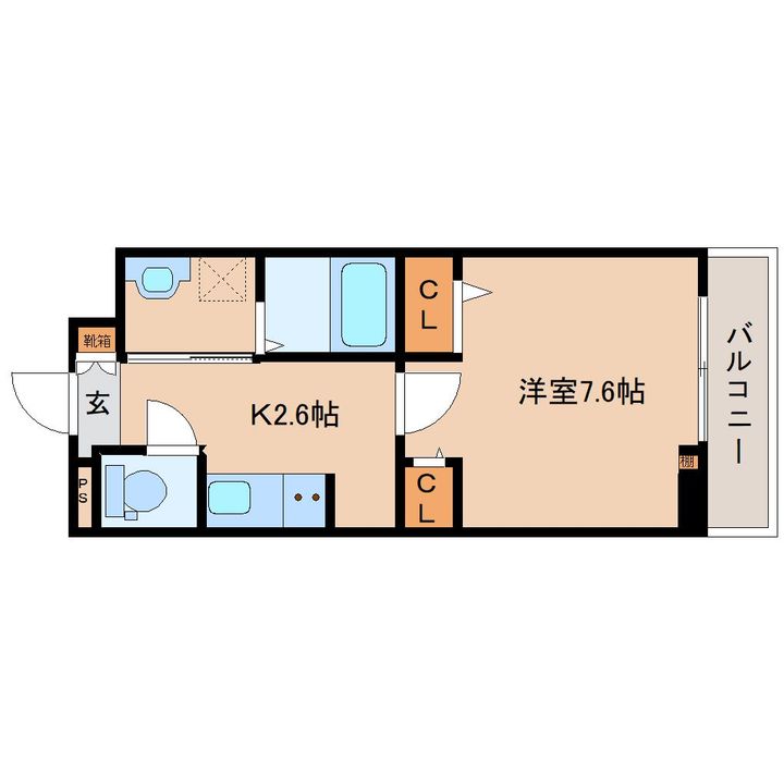 奈良県奈良市大森西町(アパート)の賃貸物件の間取り