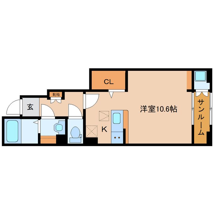 奈良県北葛城郡王寺町久度3丁目(アパート)の賃貸物件の間取り