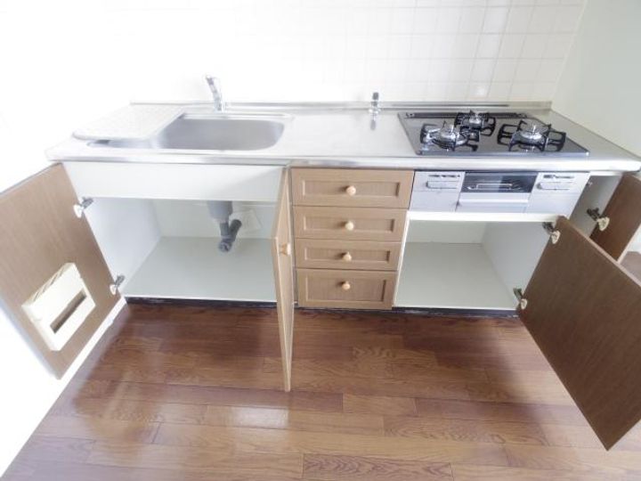 奈良県大和高田市土庫2丁目(マンション)の賃貸物件のキッチン