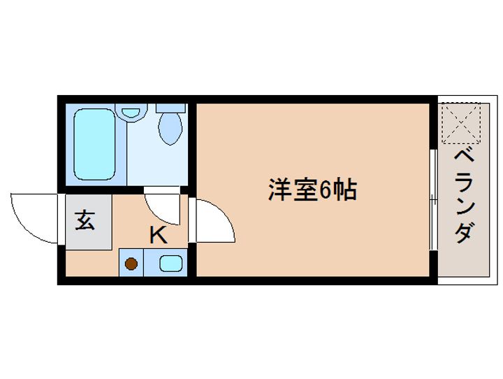 奈良県奈良市大安寺7丁目(マンション)の賃貸物件の間取り