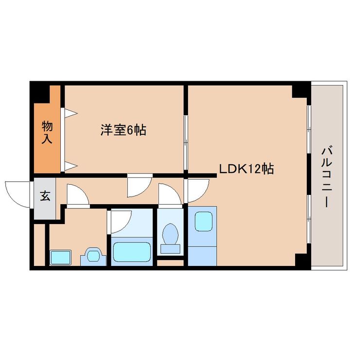 サンプラザ南京終301の間取り