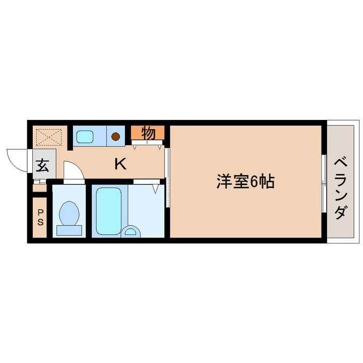 奈良県奈良市法蓮町(マンション)の賃貸物件325の間取り