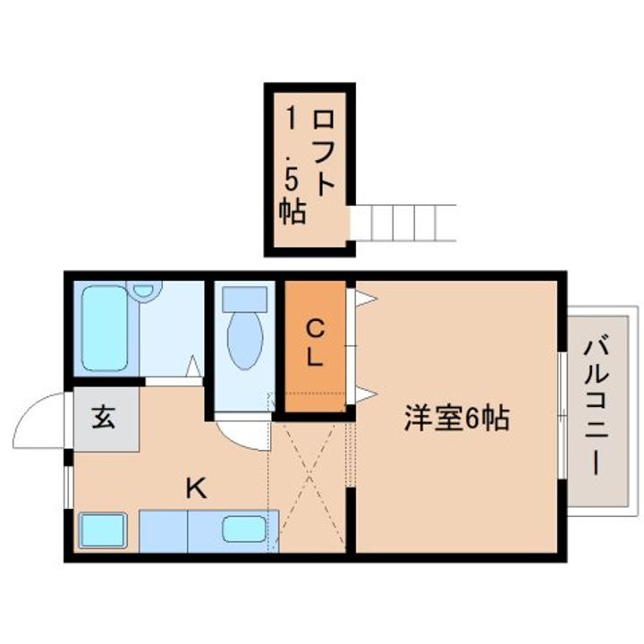 奈良県奈良市青野町2丁目(アパート)の賃貸物件の間取り