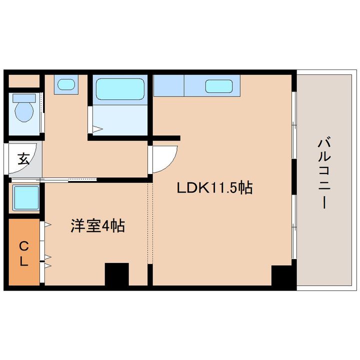 奈良県奈良市富雄北2丁目(マンション)の賃貸物件の間取り