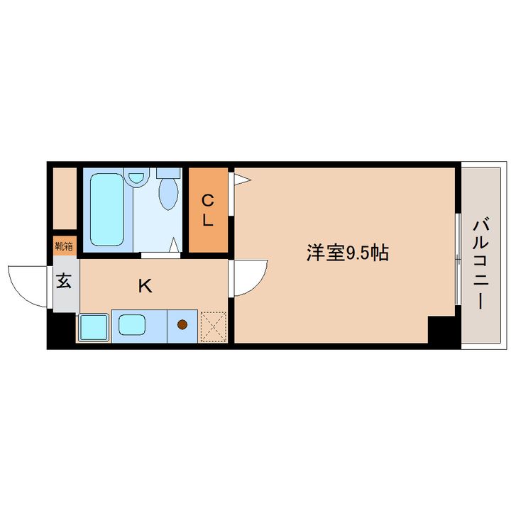 京都府木津川市木津(マンション)の賃貸物件507の間取り
