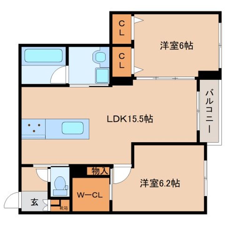 シャーメゾンアリビオの間取り