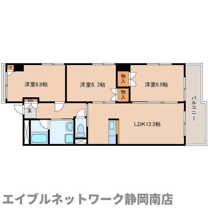 グランドゥール稲川201の間取り