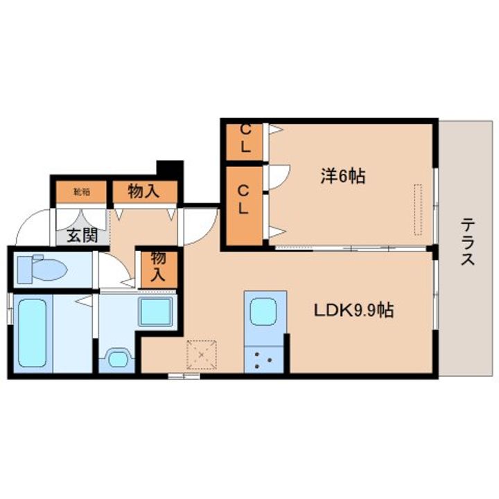 奈良県奈良市菅原町(アパート)の賃貸物件の間取り