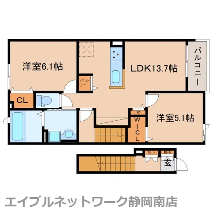 アヴァンスパレイル202の間取り