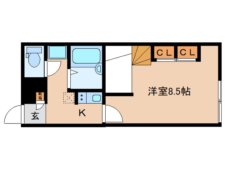 レオパレスYAMADAthreeの間取り