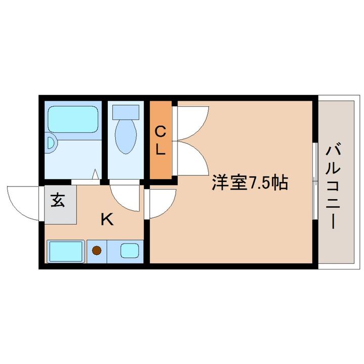 レオパレス冨田305の間取り