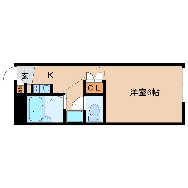 レオパレス大陽参番館106の間取り