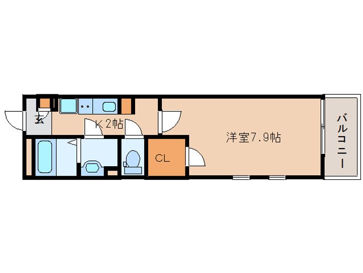 奈良県奈良市宝来4丁目(マンション)の賃貸物件の間取り