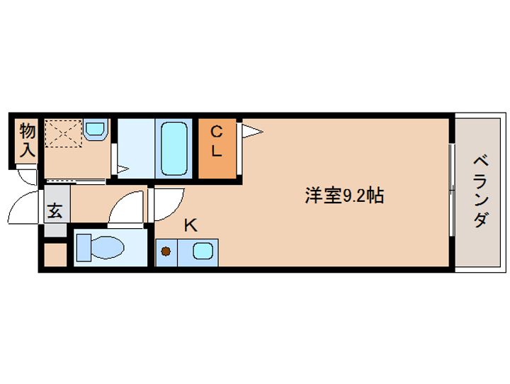 ブランドール佐保川の間取り