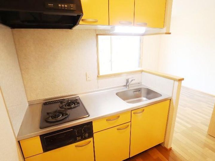 奈良県生駒市西旭ケ丘(アパート)の賃貸物件103のキッチン