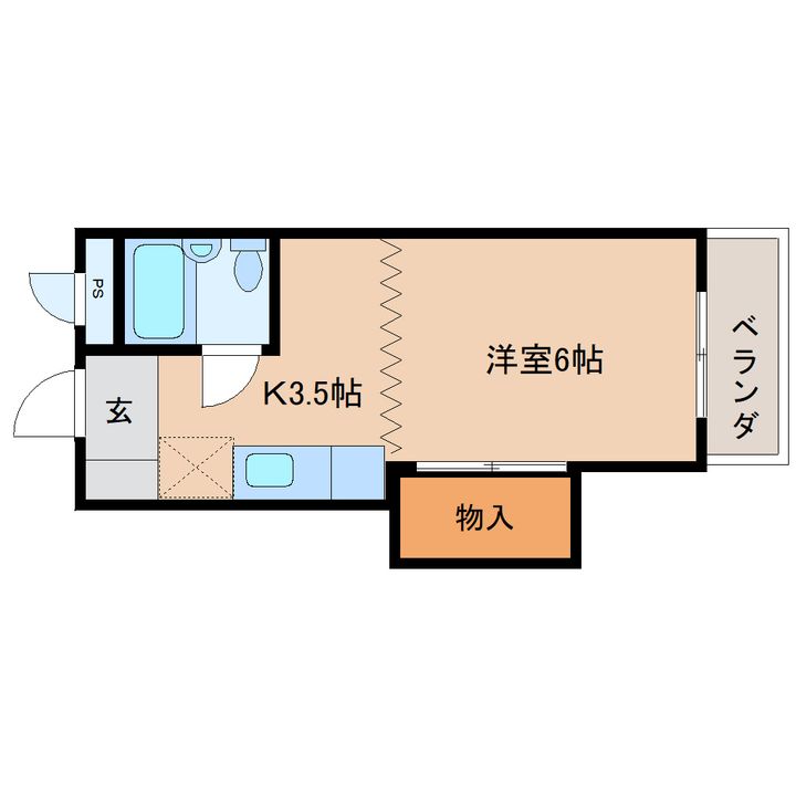 奈良県橿原市醍醐町(マンション)の賃貸物件406の間取り