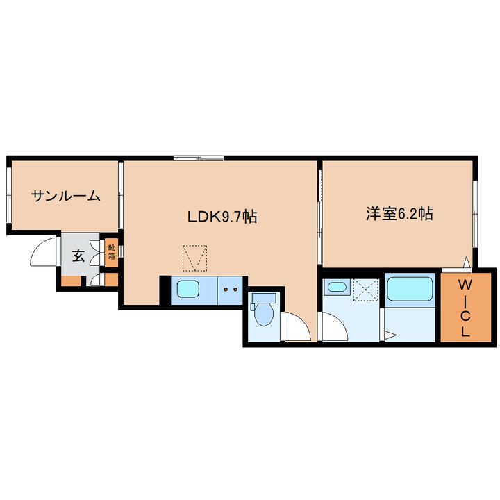奈良県北葛城郡王寺町畠田8丁目(アパート)の賃貸物件の間取り