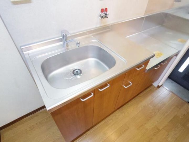 奈良県奈良市古市町(アパート)の賃貸物件のキッチン