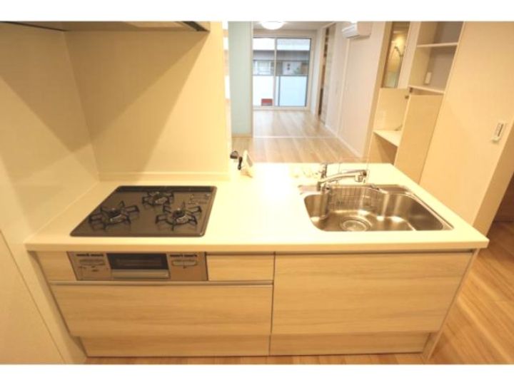 奈良県奈良市北市町(マンション)の賃貸物件のキッチン