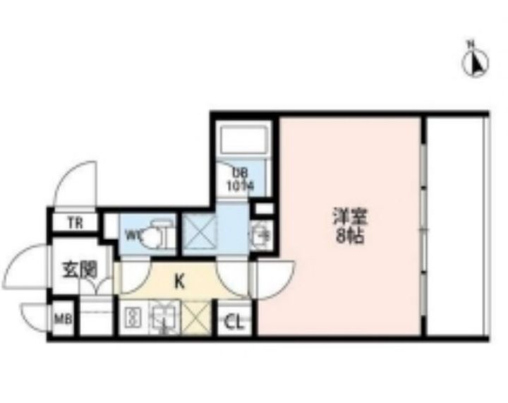 プレール・ドゥーク門前仲町Ⅱの間取り