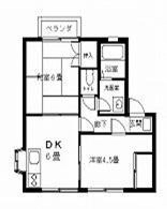 アプロード東手城 Aの間取り