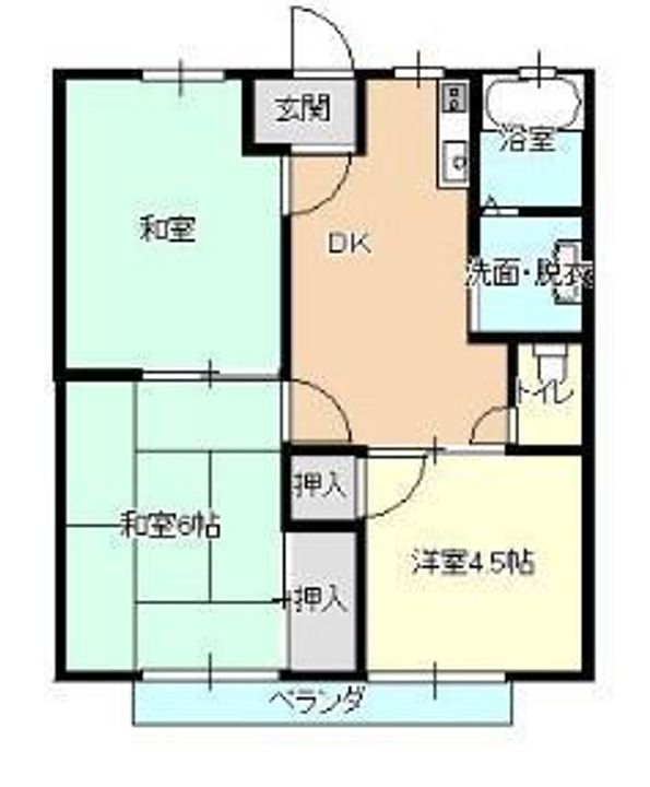 サンシティ杉本 Bの間取り
