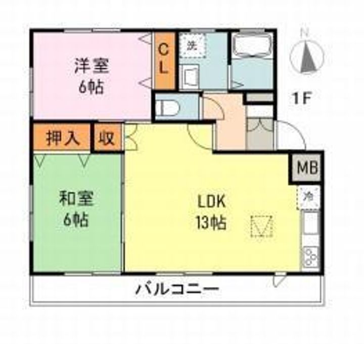 佐藤コーポ(東手城)の間取り