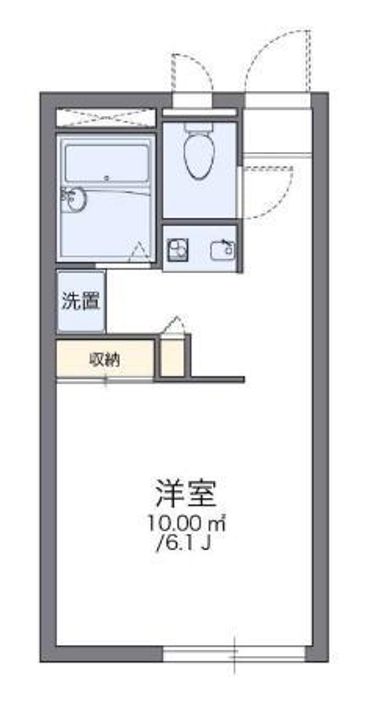 レオパレス府中赤繁の間取り