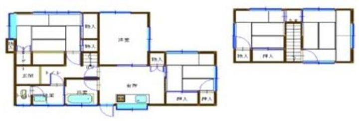 広島県福山市向陽町2丁目(一戸建)の賃貸物件の間取り