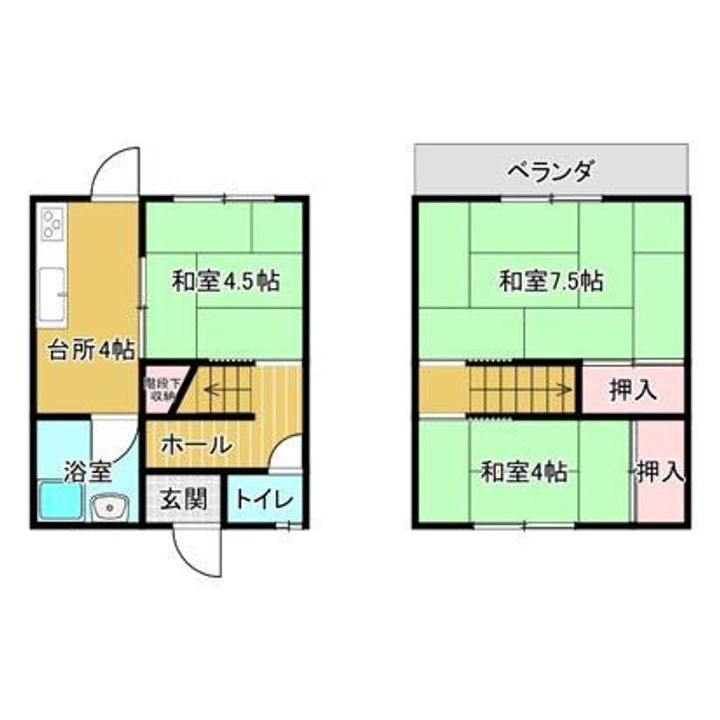 エステート雅の間取り