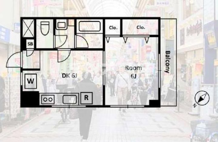 東京都品川区小山4丁目(マンション)の賃貸物件306の間取り