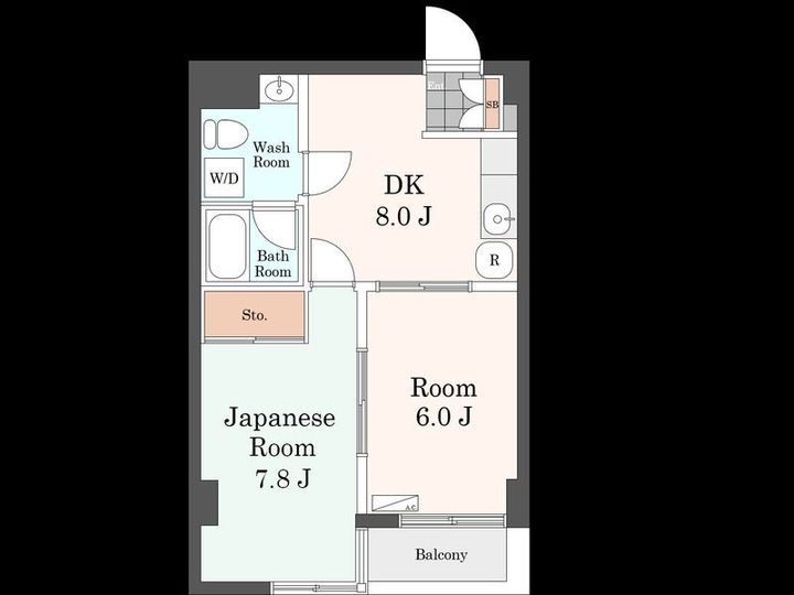 東京都品川区戸越5丁目(マンション)の賃貸物件の間取り