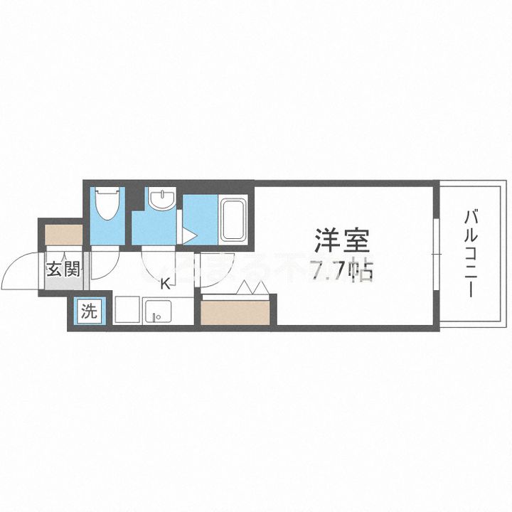 Luxe海老江II704の間取り