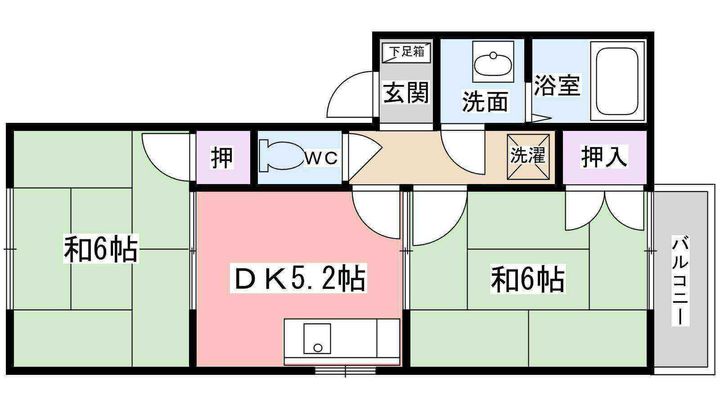 ハイツ正法寺の間取り