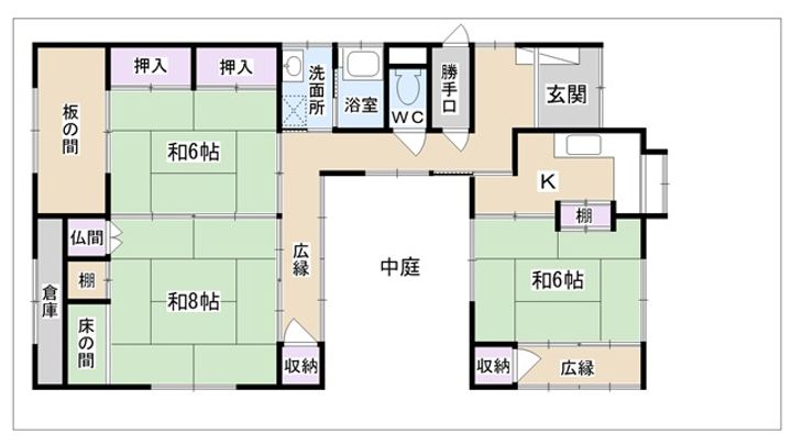 滋賀県彦根市長曽根町(一戸建)の賃貸物件の間取り