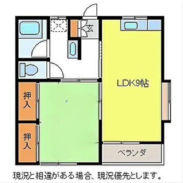 長野県長野市三輪3丁目(アパート)の賃貸物件の間取り
