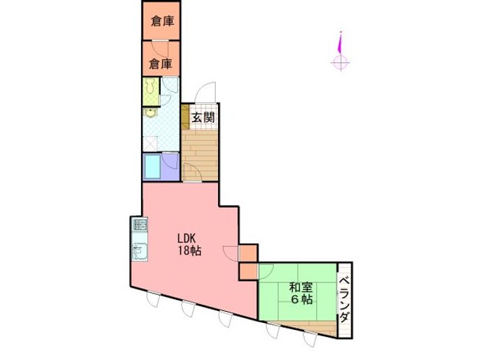長野県長野市三輪10丁目(マンション)の賃貸物件の間取り