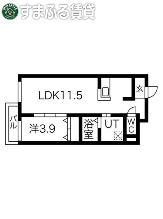 竜美丘Residence3Eの間取り