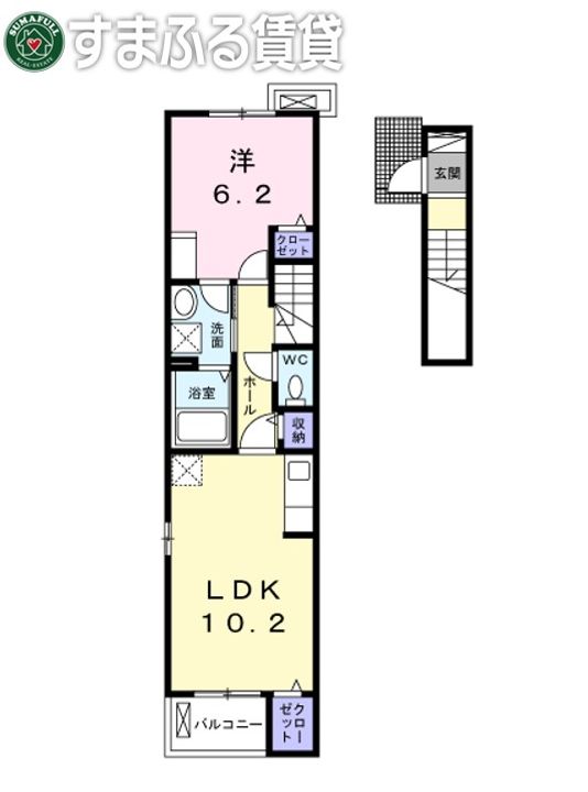 クラスペディアB206の間取り