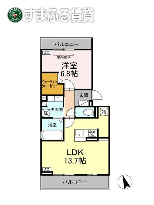 D-avance薮田201の間取り