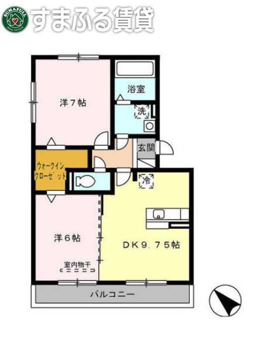 K. I.ハイツ302の間取り