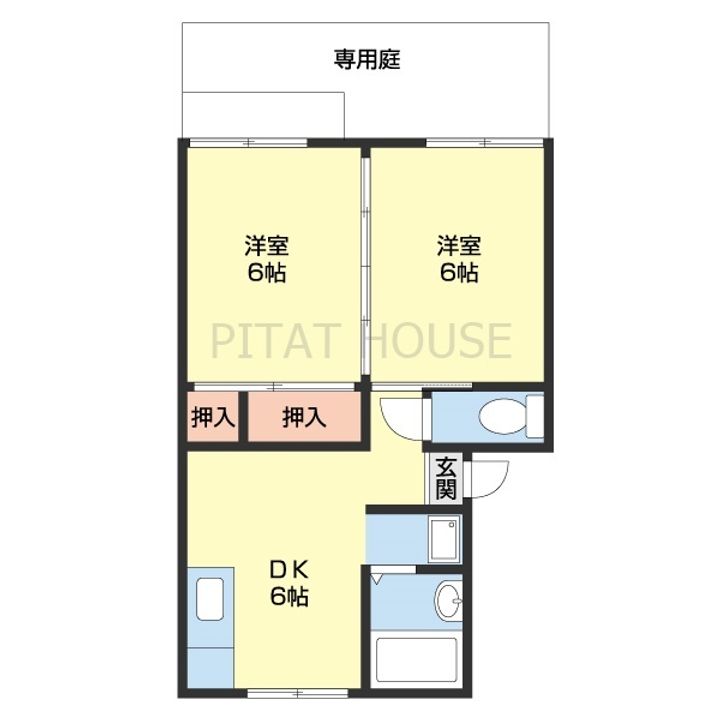 プレジール鳴神の間取り