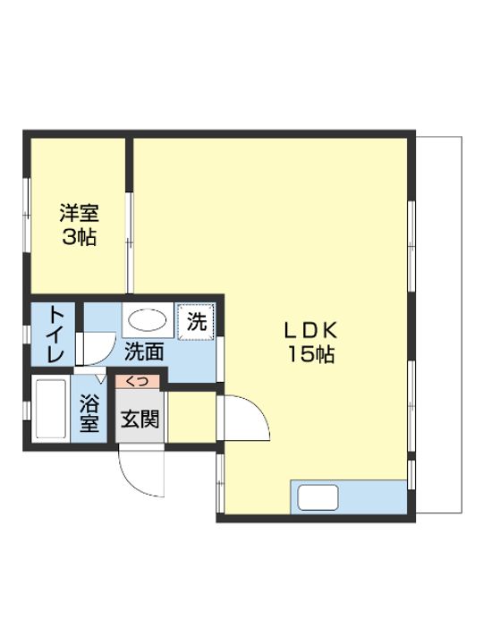アベニュー楠見202の間取り